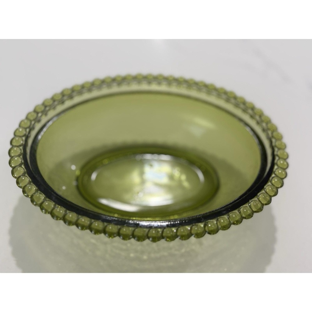 Vintage Indiana Glass Olive Green Hen on Nest No Chips - Picture 6 of 9
